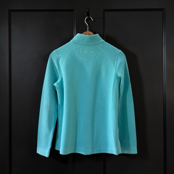 Tommy Bahama Women’s Aqua Full Zip Jacket! Medium! - Picture 2 of 12
